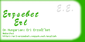 erzsebet erl business card